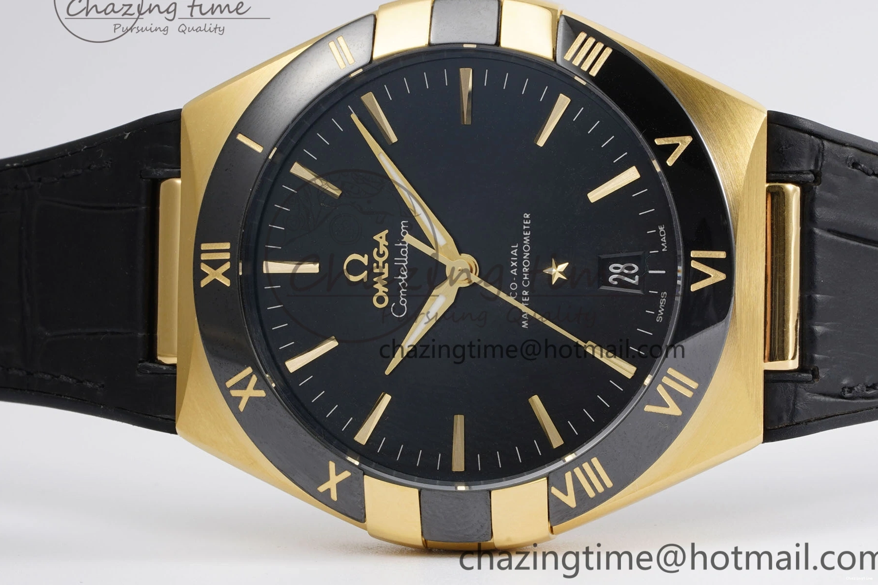 0425 UrbanStyle Constellation Black Ceramic YG VSF 1:1 Best Edition Black Dial on Black Gummy Strap A8900 Super Clone 7764